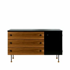 62 Dresser byrå american walnut 3 lådor