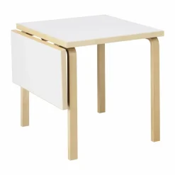 Aalto Table foldable DL81C matbord Top IKI white HPL-natural lacquered