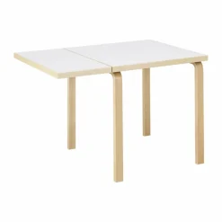 Aalto Table foldable DL81C matbord Top IKI white HPL-natural lacquered