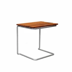 A3 bord/fotpall Teak-varmförzinkat stativ