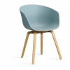 About a Chair 22 stol Dusty blue-lackerat ekstativ