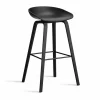 About a Stool 32 High barstol svart ekstativ 2.0 Svart-svart stålstöd