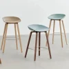 About a Stool 32 Low barstol lackerat ekstativ 2.0 Fall green-rostfritt stålstöd