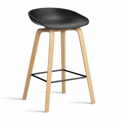 About a Stool 32 Low barstol lackerat ekstativ 2.0 Svart-svart stålstöd