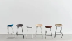 About a Stool 38 Low barstol 2.0 Vit-vitt stålstativ