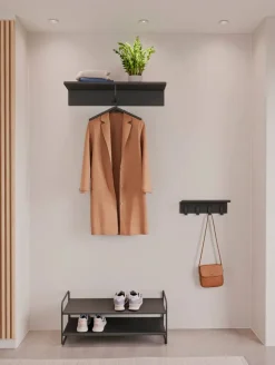 A-Coat rack hatthylla Black