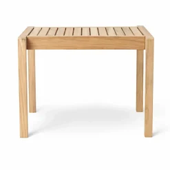 AH911 sidobord/pall 59 5x48 5 cm Obehandlad teak