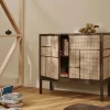 Air sideboard Mörk ek 120x110 cm med ben