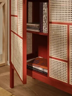 Air sideboard Red 120x110 cm med ben