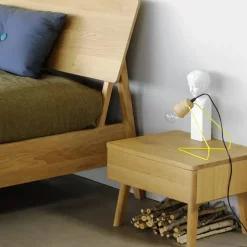 Air sängbord Hårdvaxoljad ek