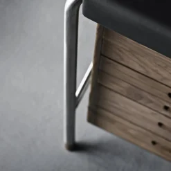 AJ52 Society Table skrivbord Lackad valnöt inkl. belysning 160 cm