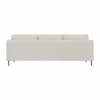 Alex 3-sits soffa Tyg Hiro White-aluminiumben