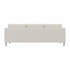Alex 3-sits soffa Tyg Hiro White-aluminiumben