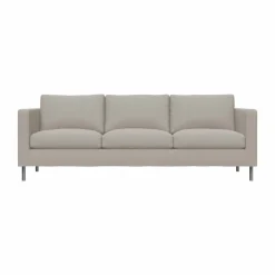 Alex 3-sits soffa Tyg Hiro Sand-aluminiumben