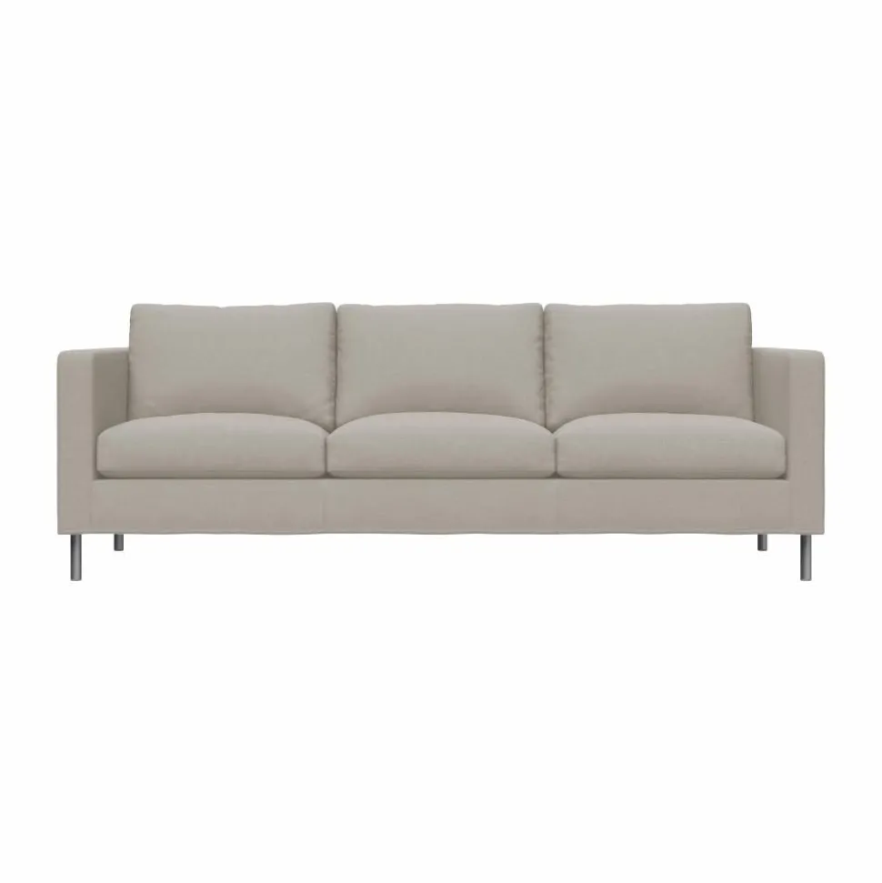 Alex 3-sits soffa Tyg Hiro Sand-aluminiumben