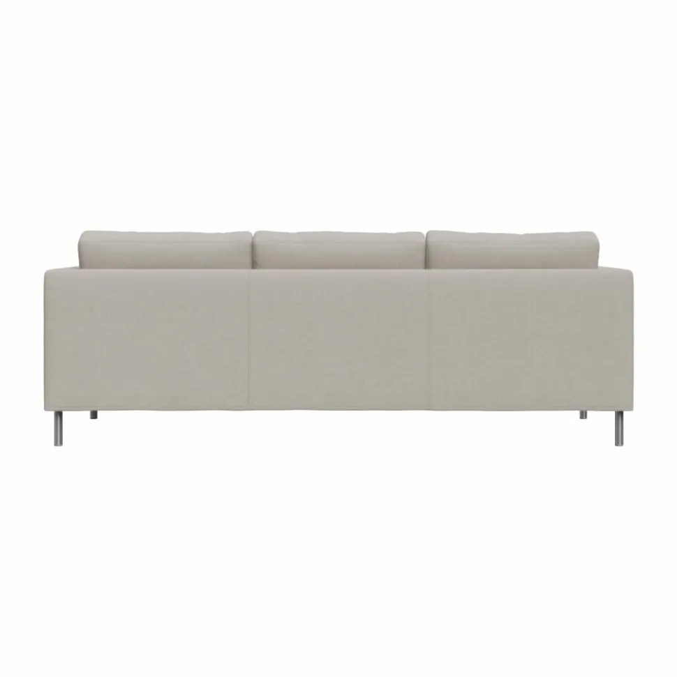 Alex 3-sits soffa Tyg Hiro Sand-aluminiumben