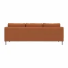 Alex 3-sits soffa Tyg Hiro Rustred-aluminiumben