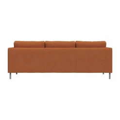 Alex 3-sits soffa Tyg Hiro Rustred-aluminiumben
