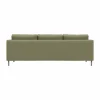 Alex 3-sits soffa Tyg Hiro Lightgreen-aluminiumben