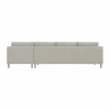 Alex 3-sits soffa chaise lounge höger Tyg Hiro Sand-aluminiumben