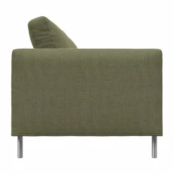 Alex High 2 5-sits soffa Tyg Hiro Lightgreen-aluminiumben