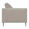 Alex High 2 5-sits soffa Tyg Hiro Sand-aluminiumben