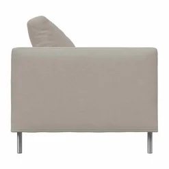 Alex High 2 5-sits soffa Tyg Hiro Sand-aluminiumben