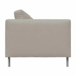 Alex High 2 5-sits soffa Tyg Hiro Sand-aluminiumben