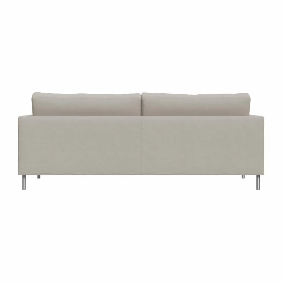 Alex High 2 5-sits soffa Tyg Hiro Sand-aluminiumben
