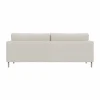 Alex High 2 5-sits soffa Tyg Hiro White-aluminiumben