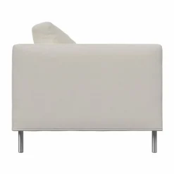 Alex High 2 5-sits soffa Tyg Hiro White-aluminiumben