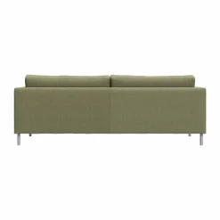 Alex 2 5-sits soffa Tyg Hiro Lightgreen-aluminiumben