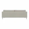 Alex 2 5-sits soffa Tyg Hiro Sand-aluminiumben