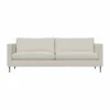 Alex 2 5-sits soffa Tyg Hiro White-aluminiumben