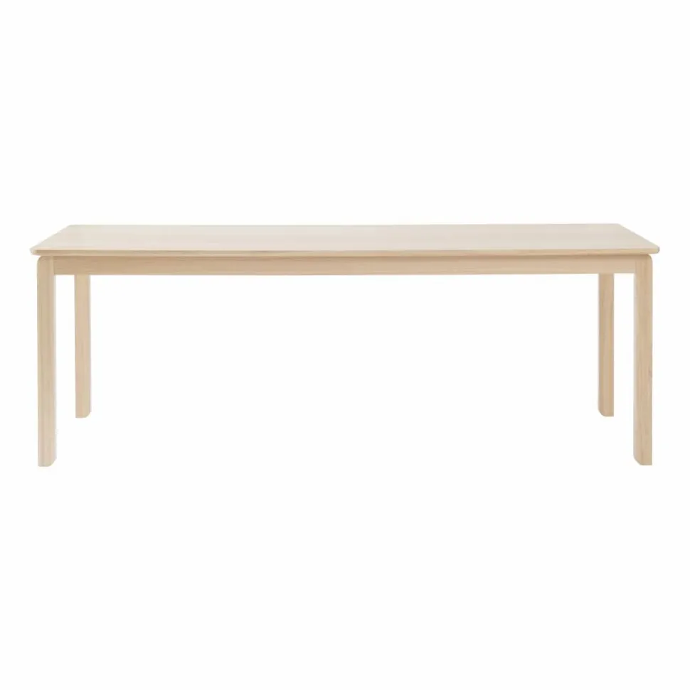 Alfred matbord 90x220 cm Vitpigmenterad ek