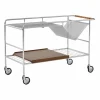 Alima förvaringsvagn lackerad valnöt Chrome & lacquered walnut