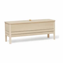 A Line förvaringsbänk 111 cm Vit ek
