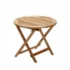 Alnö sidobord Ø55 cm Teak