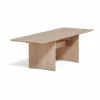 Alt bord 90x245 cm ek Ljus mattlack