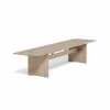 Alt bord 90x385 cm ek Ljus mattlack