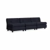 Amanta soffmodul Anthracite-turf blue red mélange 3-sits