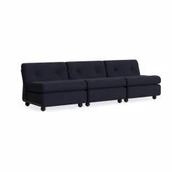 Amanta soffmodul Anthracite-turf blue red mélange 3-sits