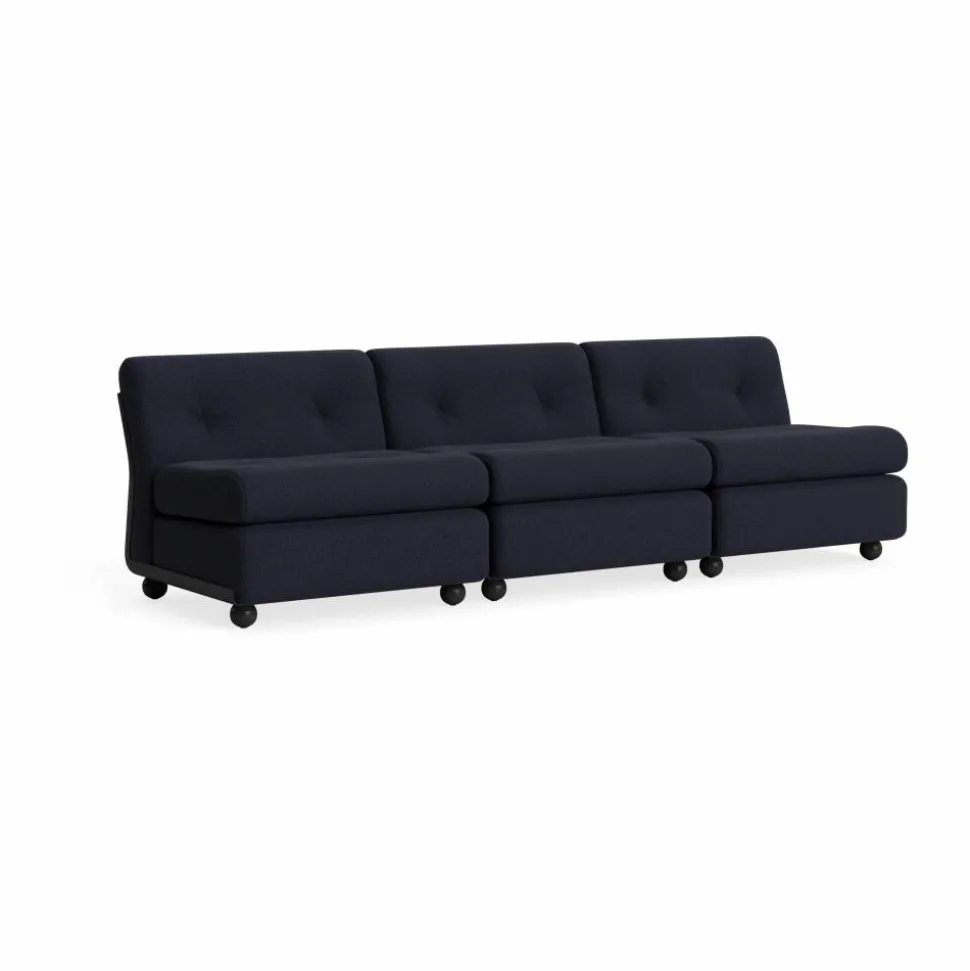 Amanta soffmodul Anthracite-turf blue red mélange 3-sits