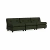 Amanta soffmodul Bottle green-maglia dark green 3-sits