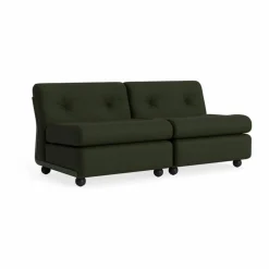Amanta soffmodul Bottle green-maglia dark green 2-sits
