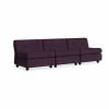 Amanta soffmodul Burgundy red-turf burgundy 3-sits