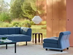 Amanta soffmodul Frost blue-turf blue 1-sits/fåtölj