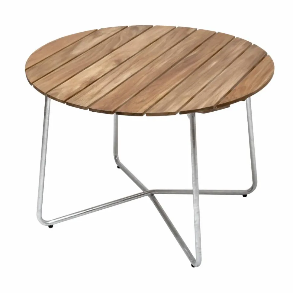 9A matbord Teak Ø100 cm