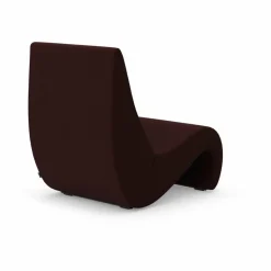 Amoebe fåtölj Cento dark red melange