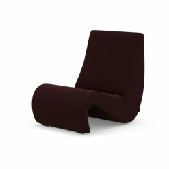 Amoebe fåtölj Cento dark red melange